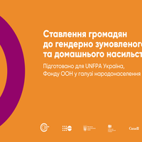 Ставлення громадян до гендерно зумовленого та домашнього насильства