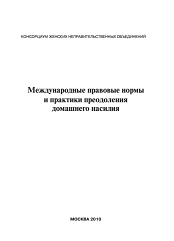Международные правовые нормы и практики преодоления домашнего насилия