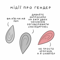 Євгенія Олійник про гендер, мас-медіа, та мідій